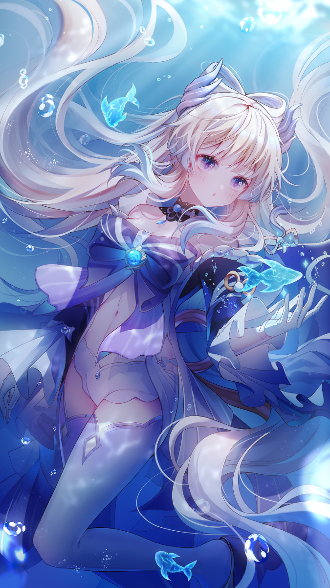 This is a pixiv picture whose title is 心海.