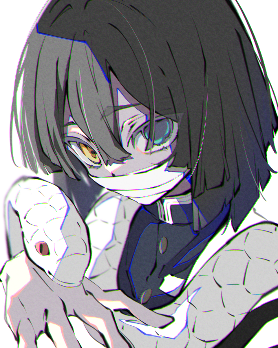 This is a pixiv picture whose title is 伊黒小芭内.