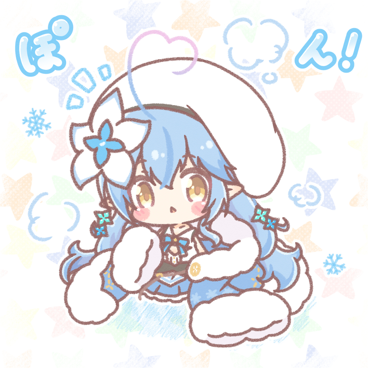 This is a pixiv picture whose title is ちびラミィちゃん❄.