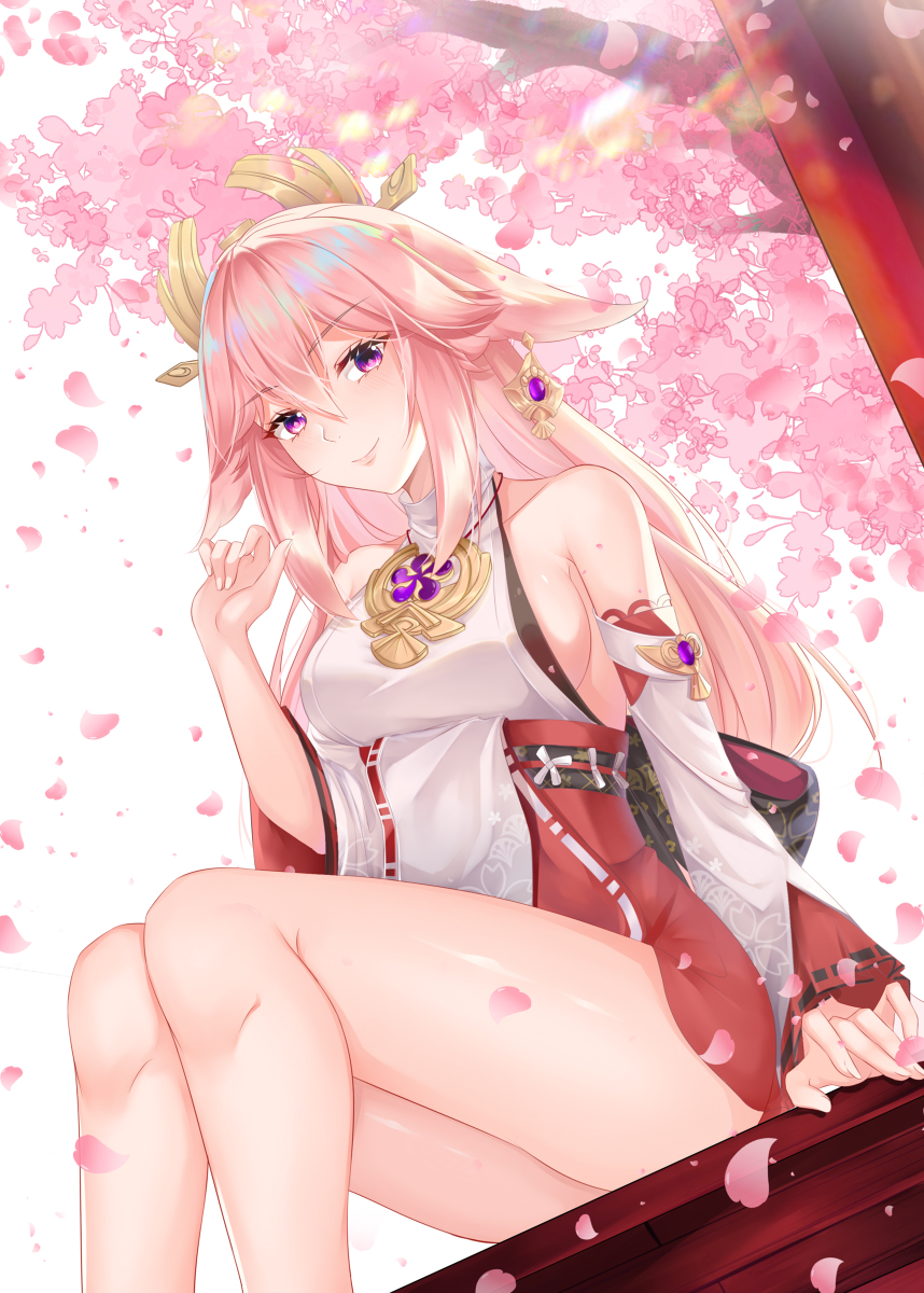 This is a pixiv picture whose title is Genshin Impact : Yae.