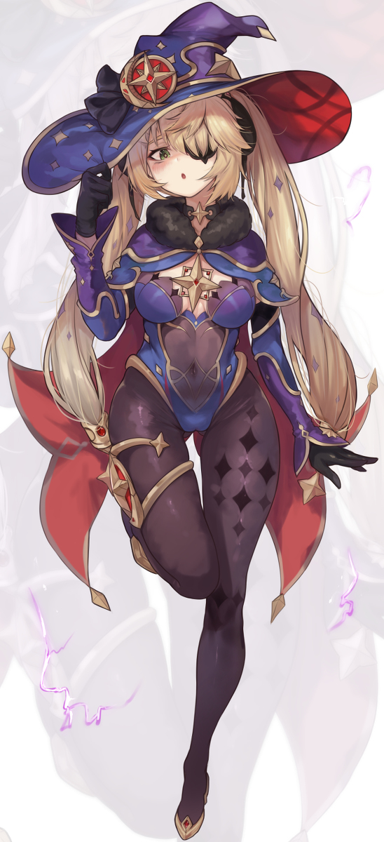 This is a pixiv picture whose title is 61日目、フィッシュル (莫娜ver.).