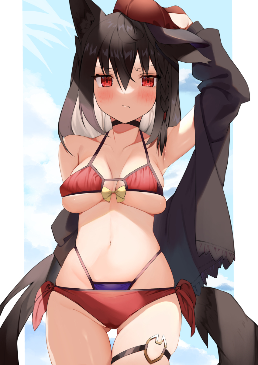 This is a pixiv picture whose title is 黒上.