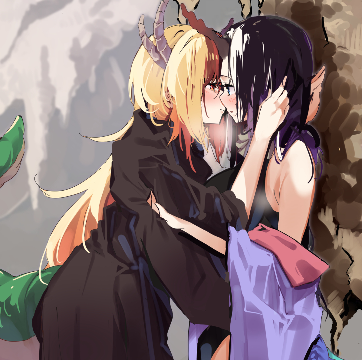 This is a pixiv picture whose title is 百合ドラゴン.