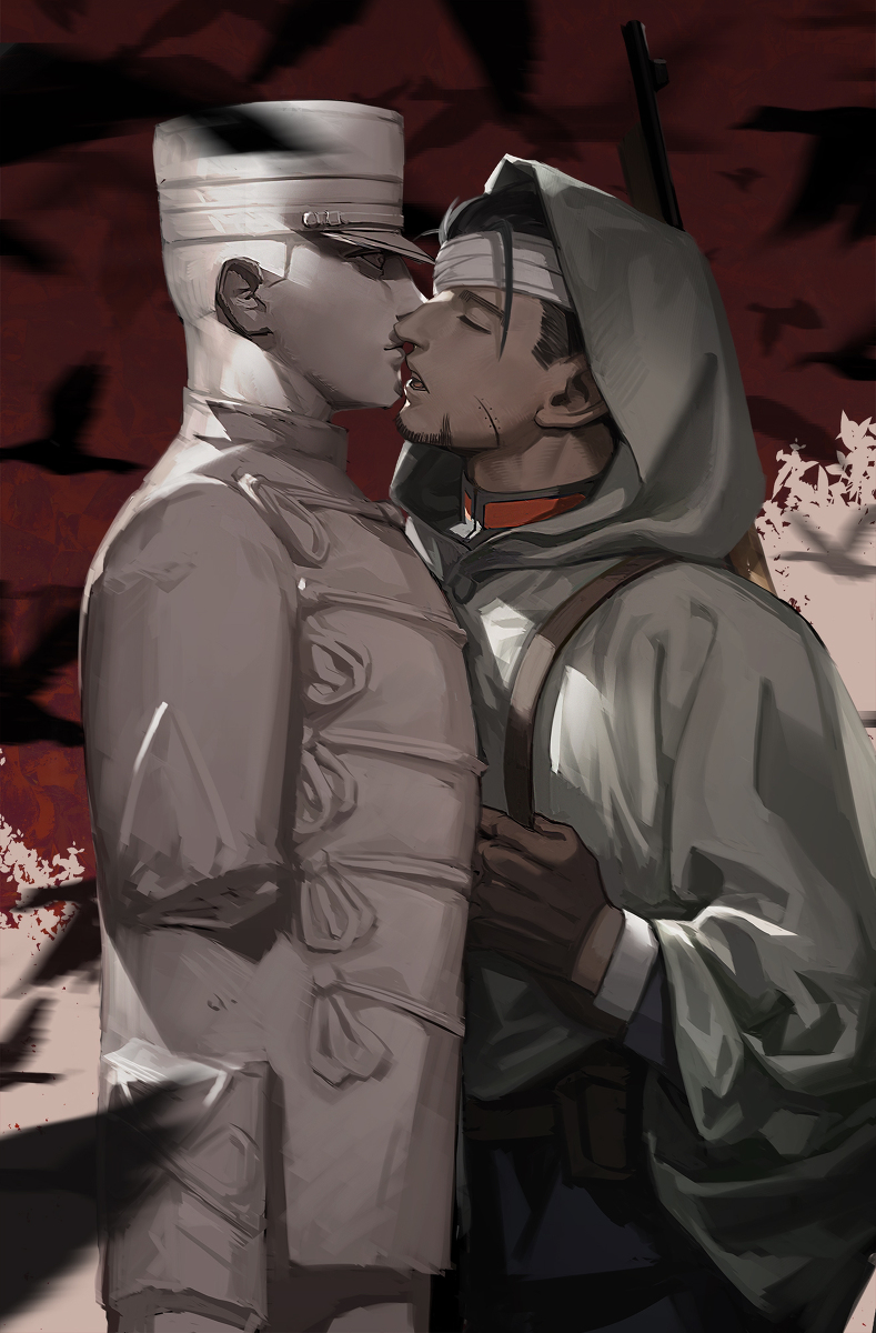 This is a pixiv picture whose title is Kiss.