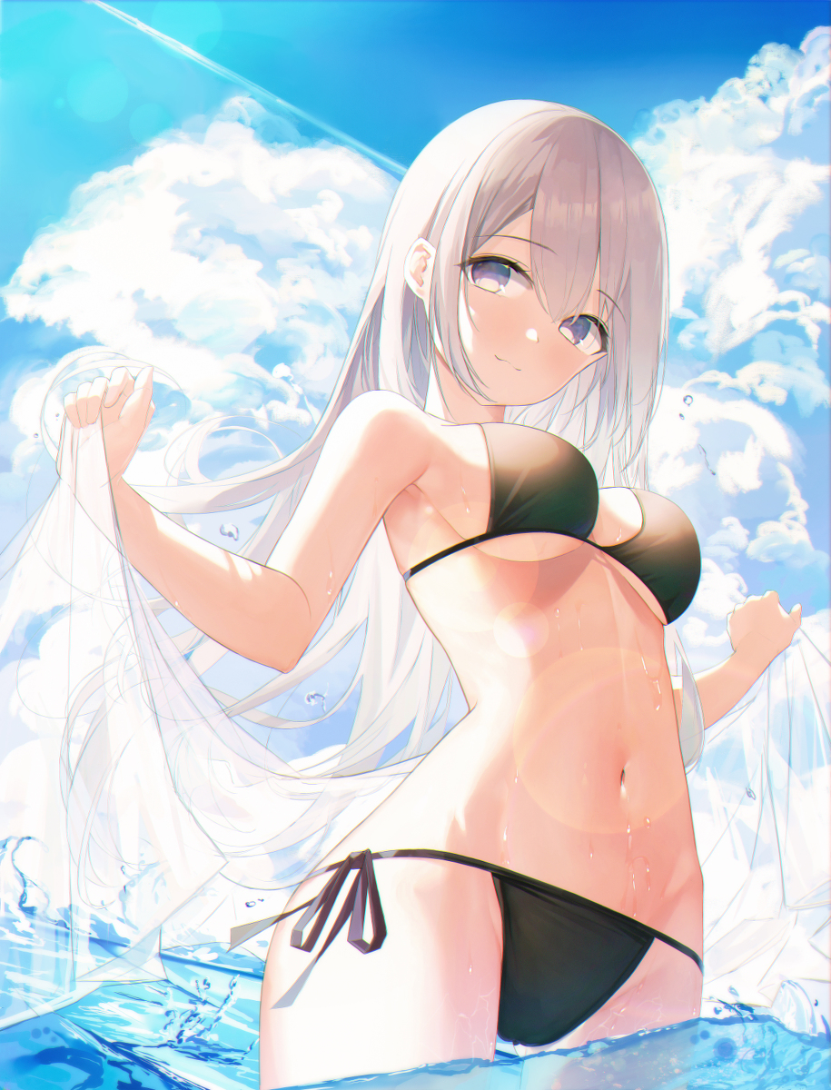 This is a pixiv picture whose title is 夏.