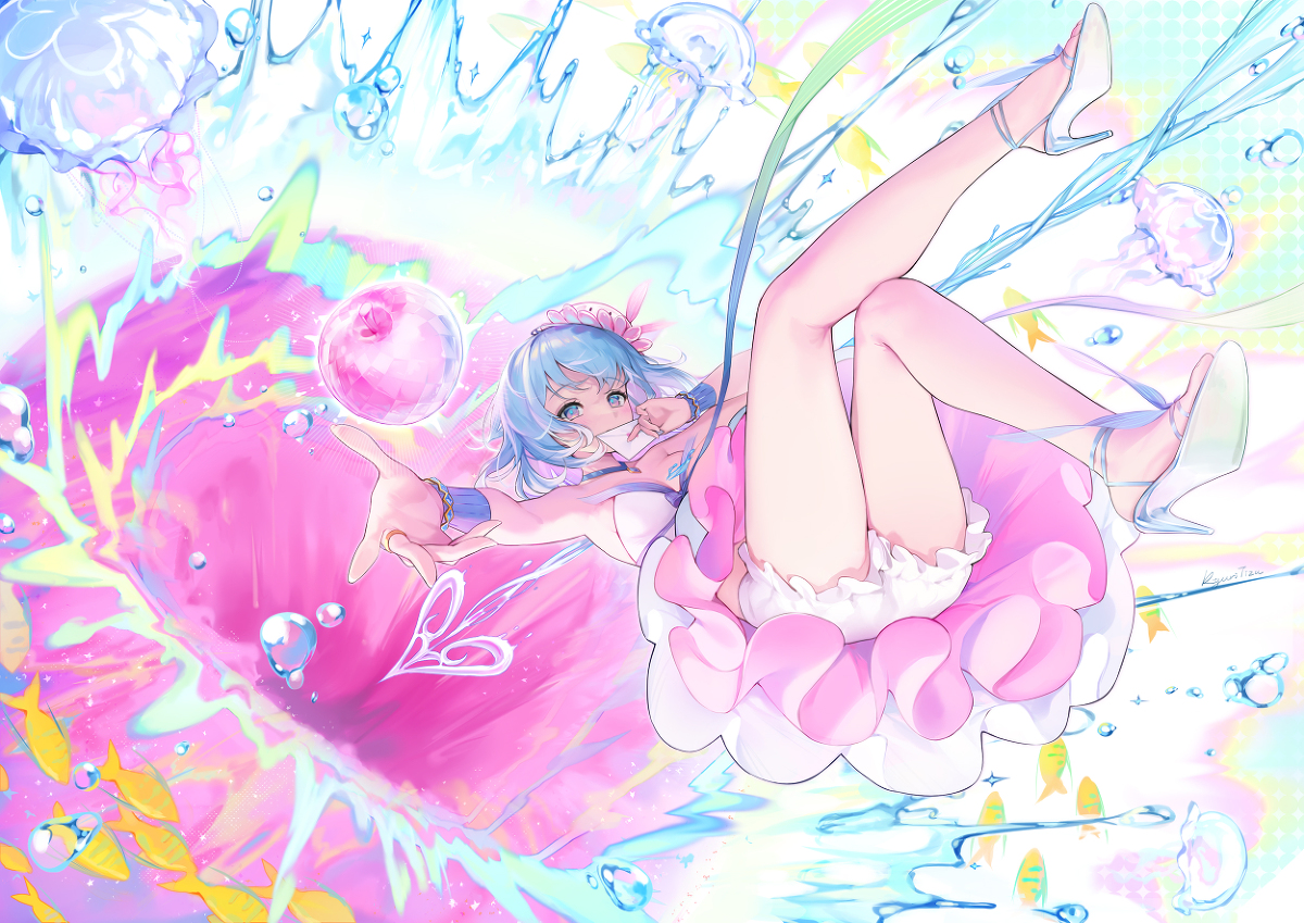 This is a pixiv picture whose title is 第一反应.