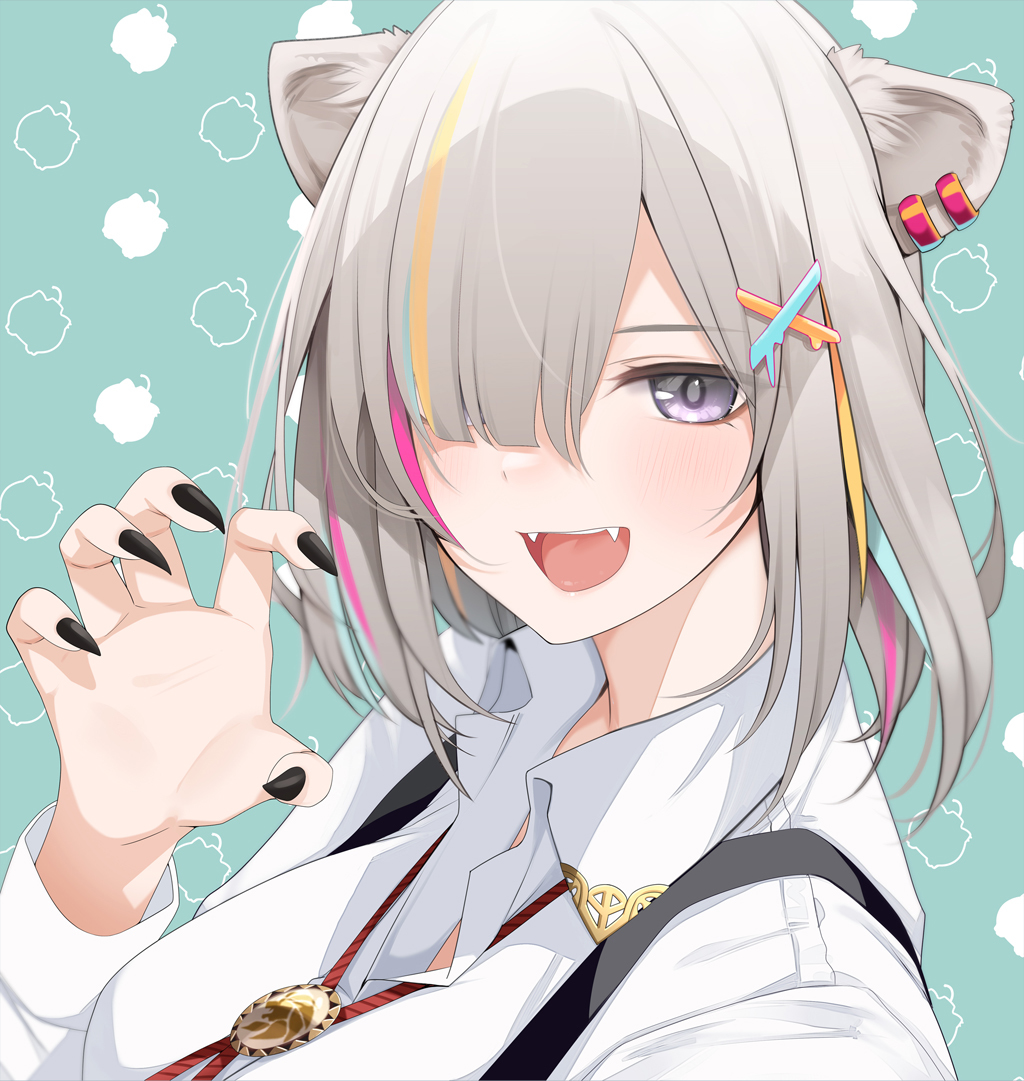 This is a pixiv picture whose title is ししろん新髪型.