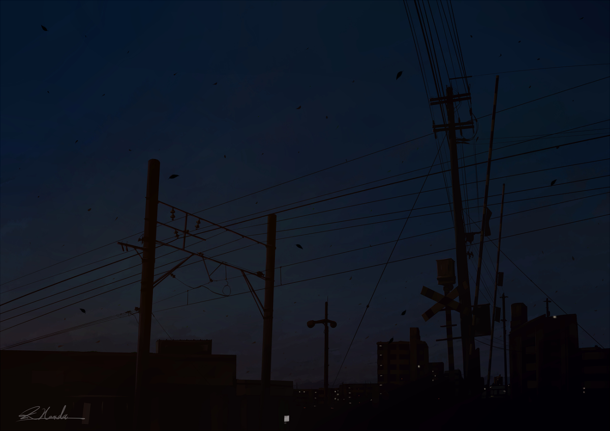 This is a pixiv picture whose title is 落夏.