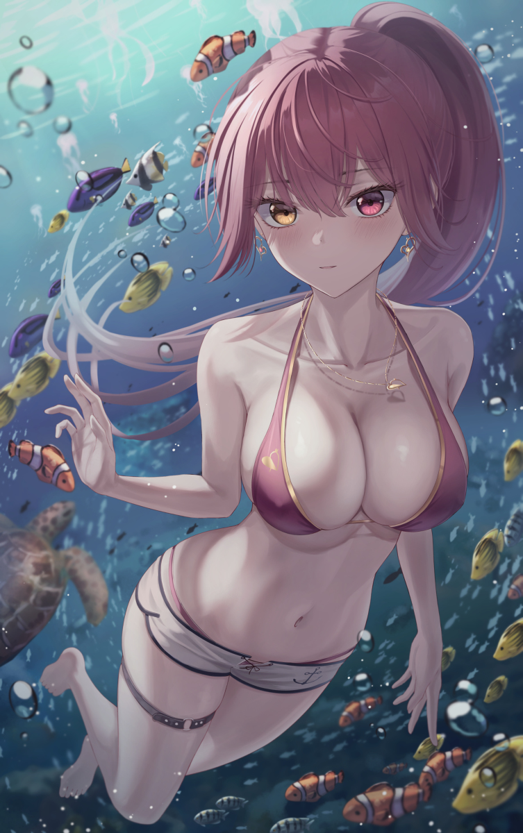 This is a pixiv picture whose title is Houshou Marine.