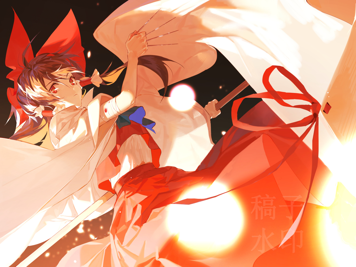 This is a pixiv picture whose title is 博麗霊夢.