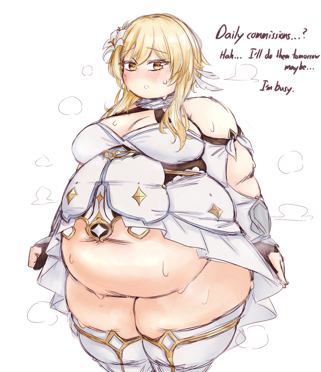 This is a pixiv picture whose title is Lumine Fat.
