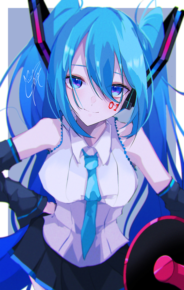 This is a pixiv picture whose title is 初音ミク.