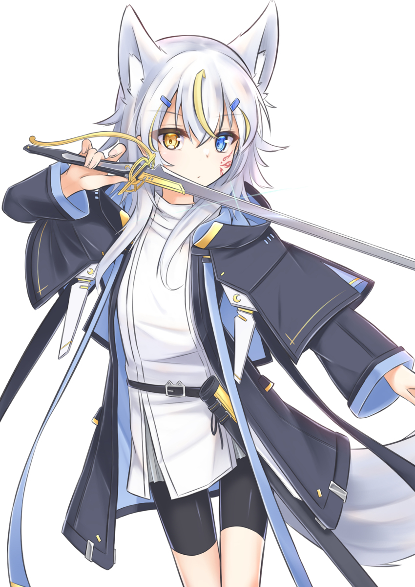 This is a pixiv picture whose title is おおかみみちゃん.