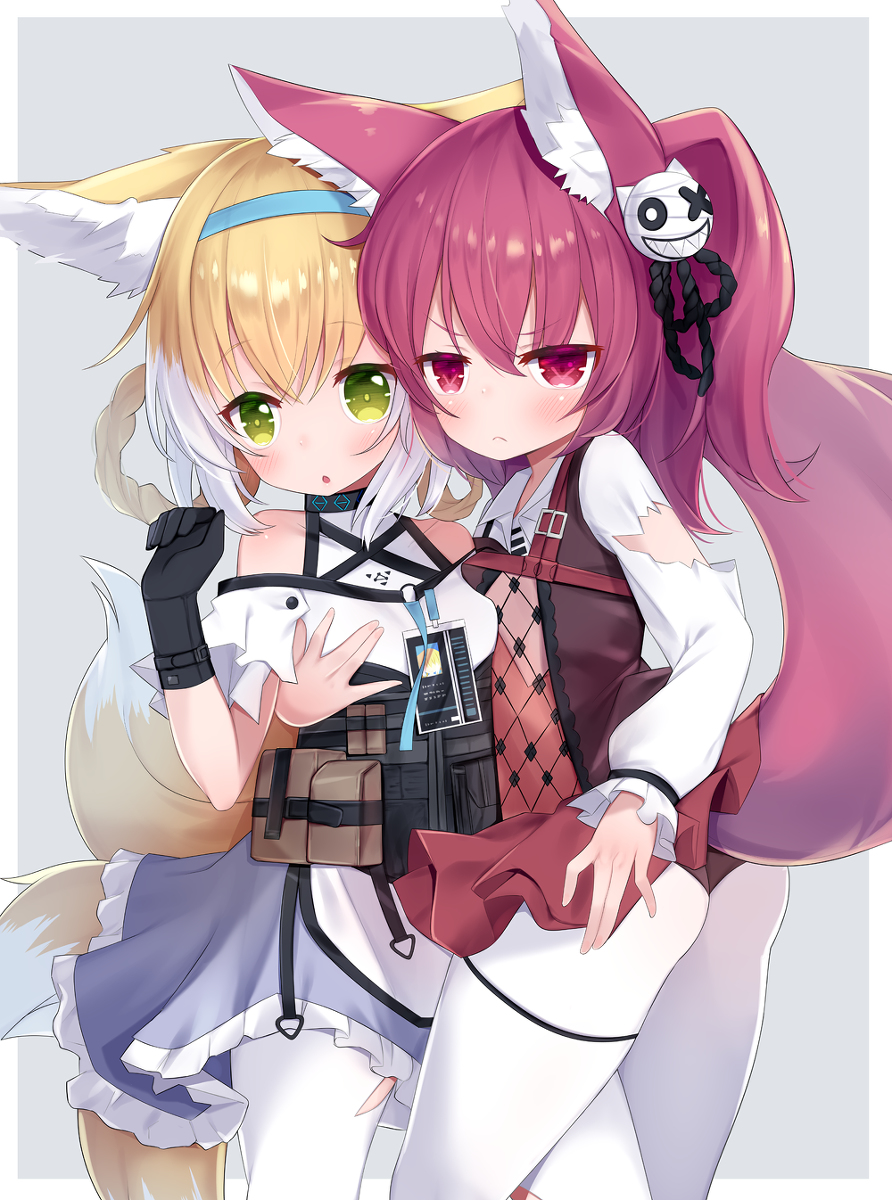 This is a pixiv picture whose title is スズラン＆シャマレ.