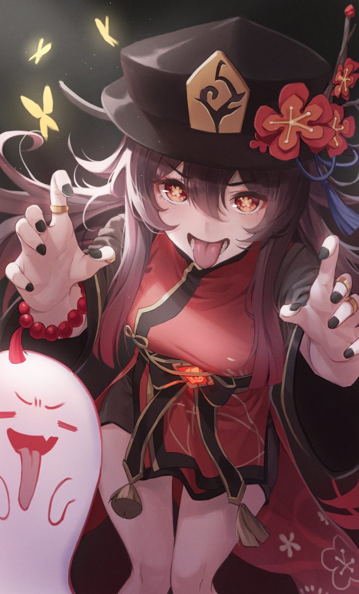 This is a pixiv picture whose title is hutao.