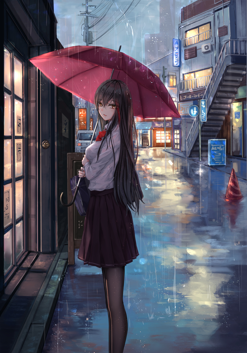 This is a pixiv picture whose title is Rain.