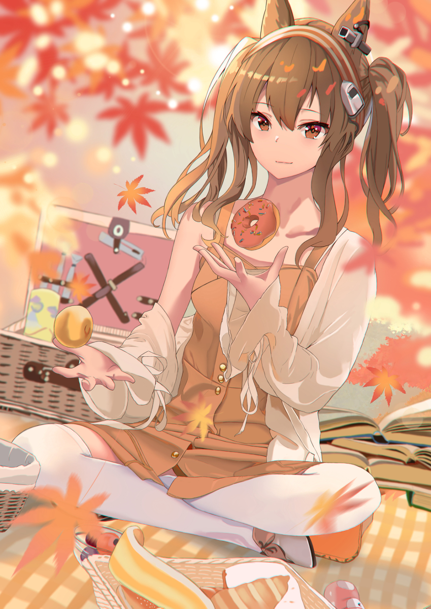 This is a pixiv picture whose title is 秋游.