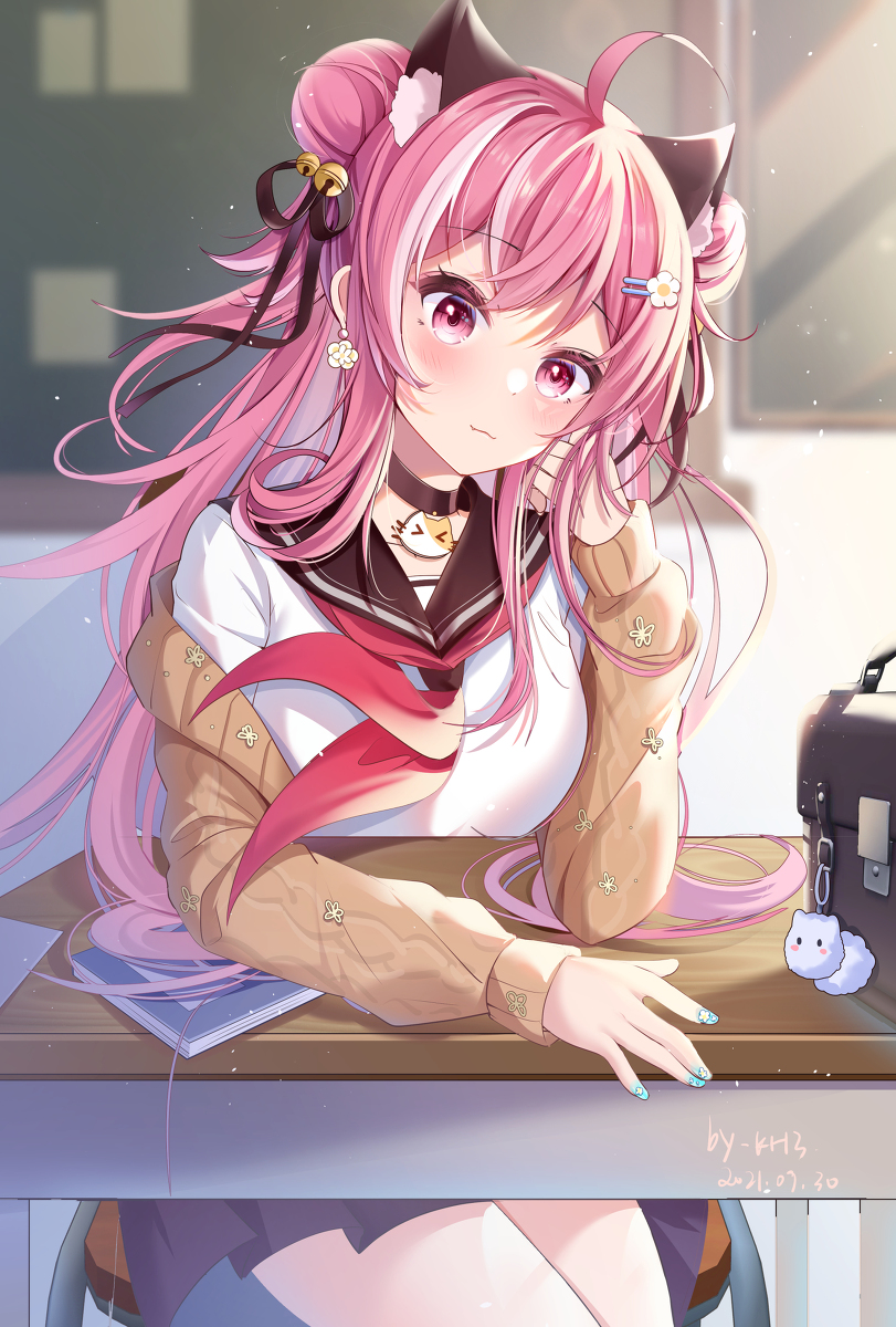 This is a pixiv picture whose title is 更新~喵咕.
