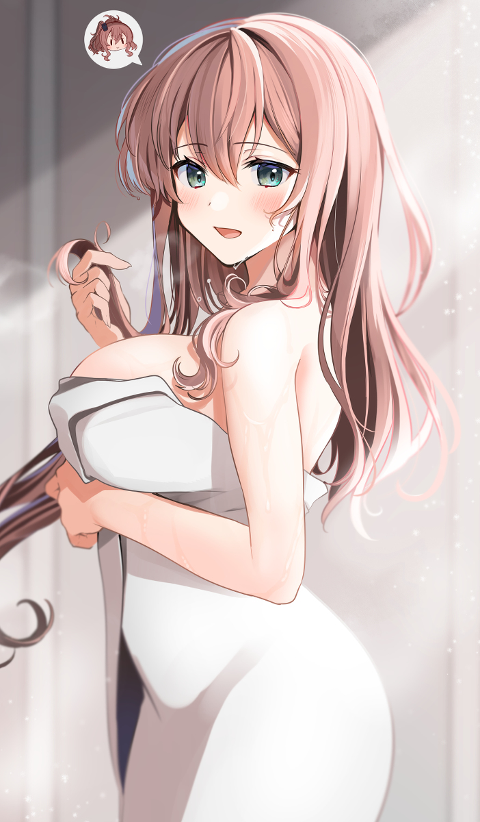 This is a pixiv picture whose title is お風呂、気持ちよかったですね。.