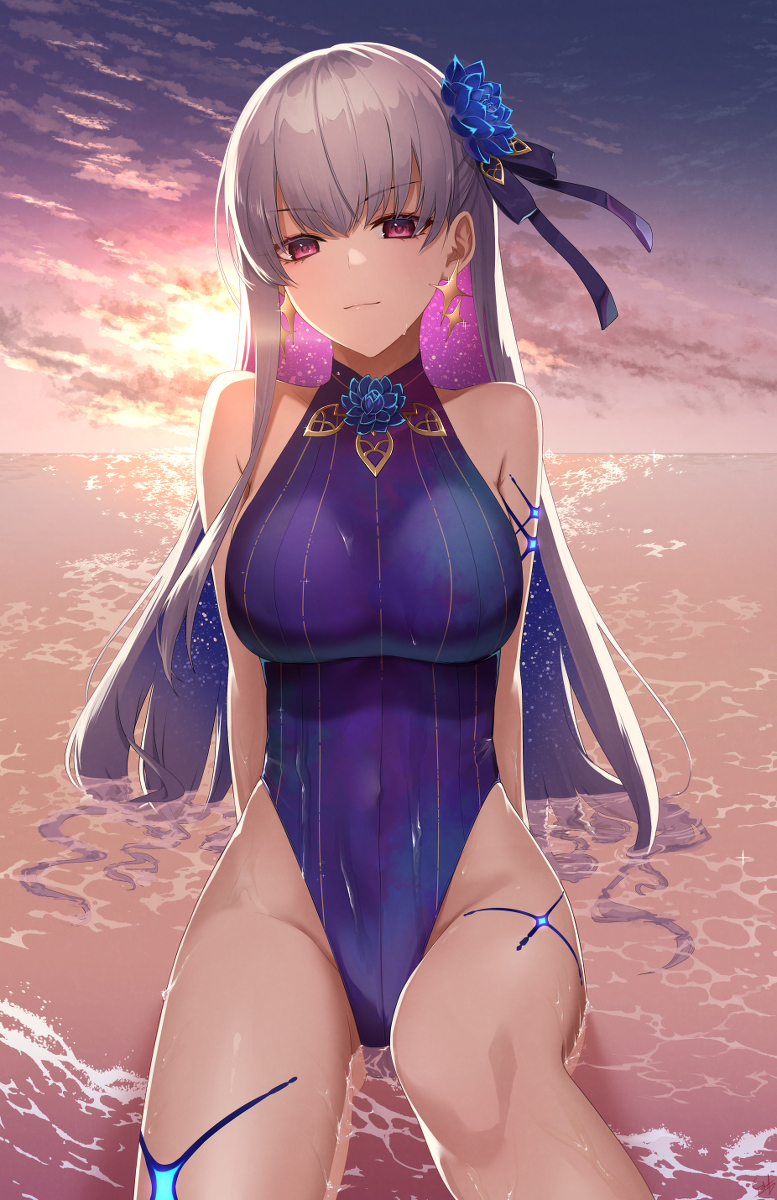 This is a pixiv picture whose title is 水着カーマ.