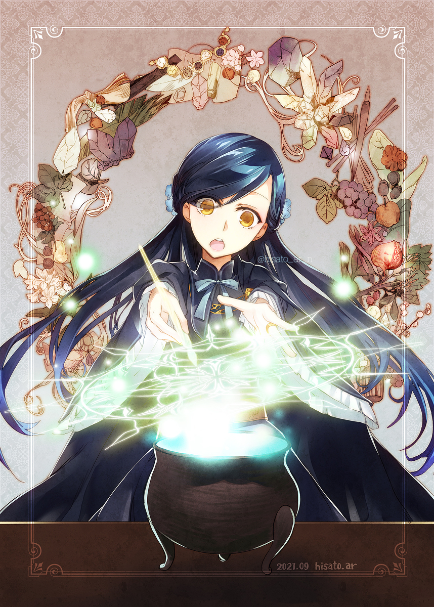 This is a pixiv picture whose title is 調合中.
