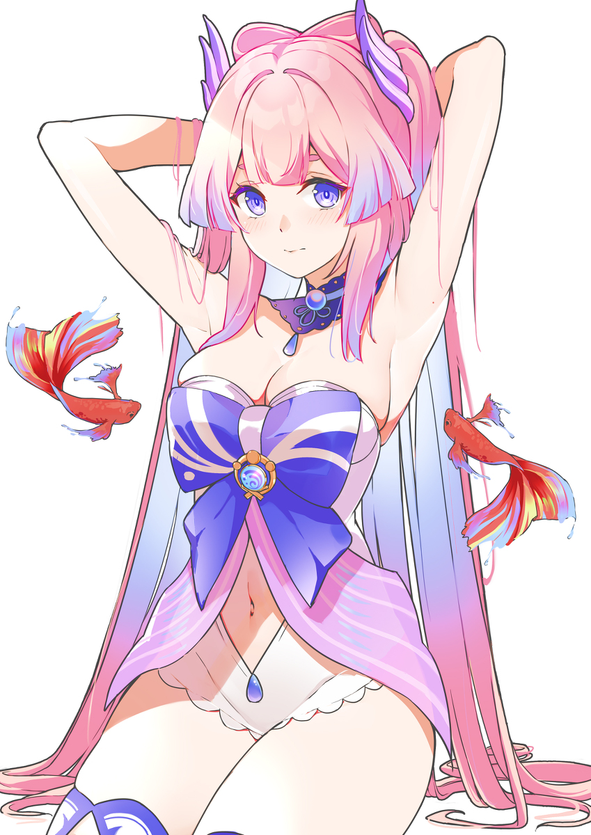 This is a pixiv picture whose title is 珊瑚宫心海.