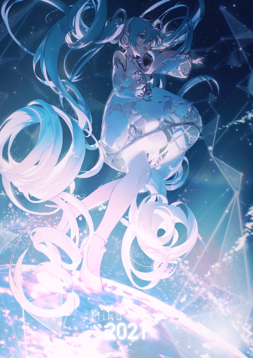 This is a pixiv picture whose title is Miku Expo2021.