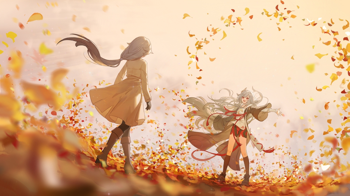 This is a pixiv picture whose title is 秋.