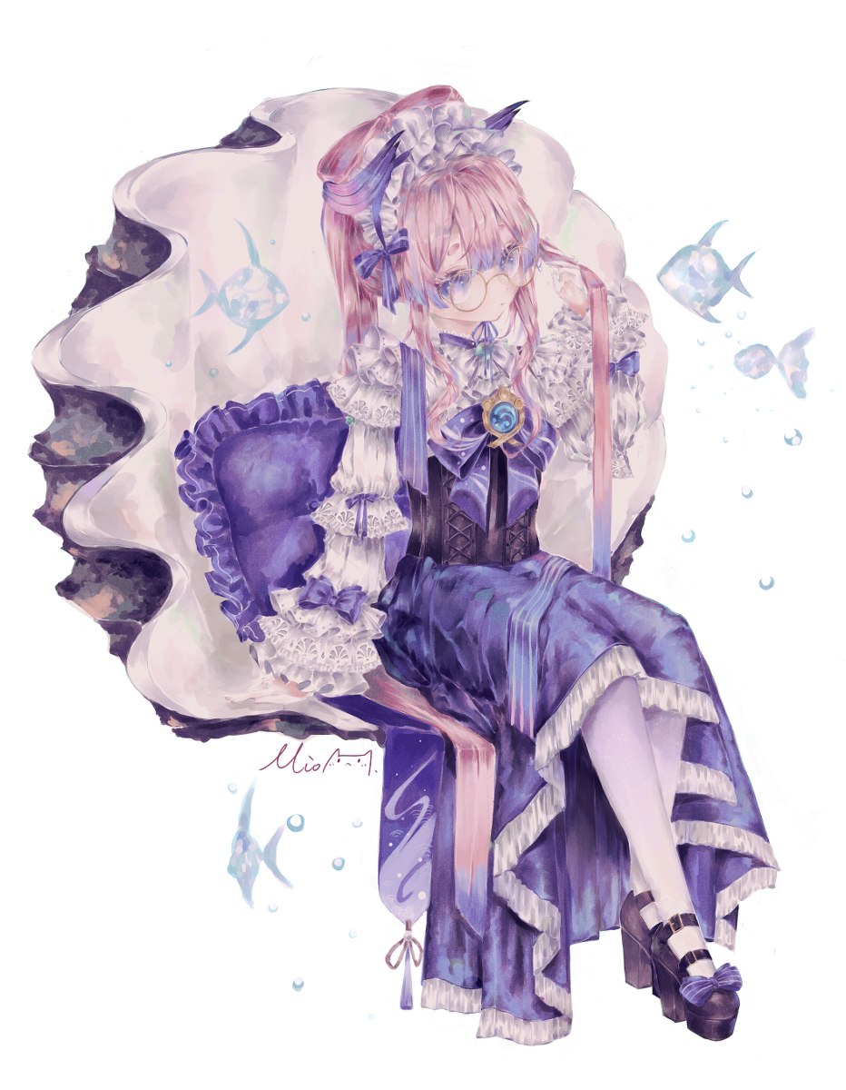 This is a pixiv picture whose title is 瑠璃色の叡知.