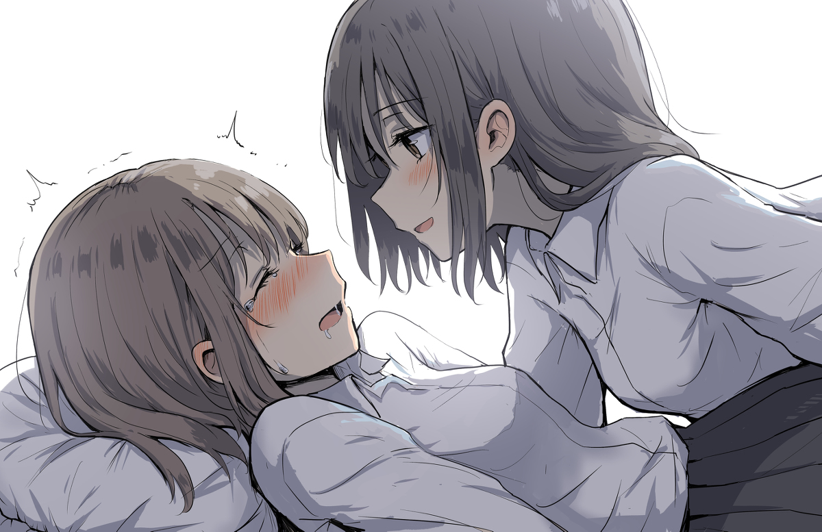 This is a pixiv picture whose title is 百合！.