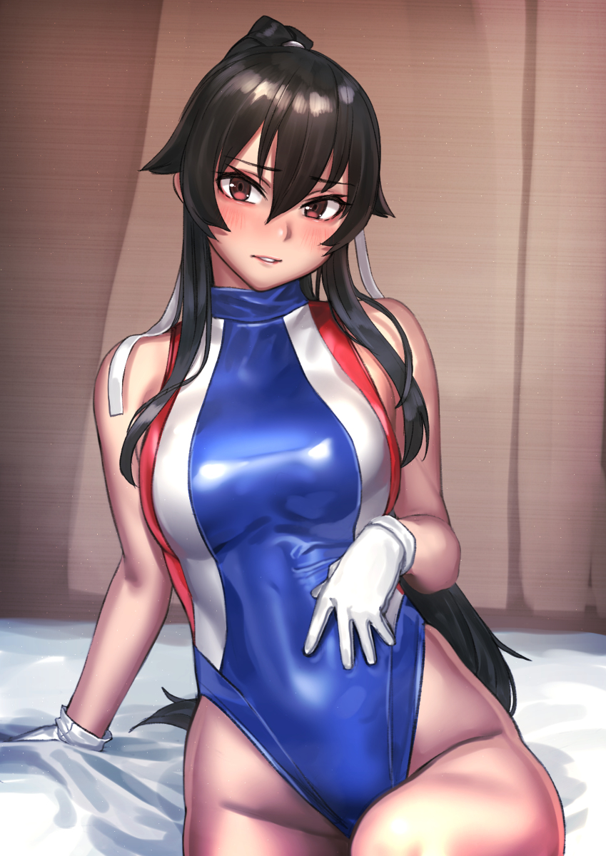 This is a pixiv picture whose title is 提督の趣味に付き合わされたらしいやはぎちゃん.