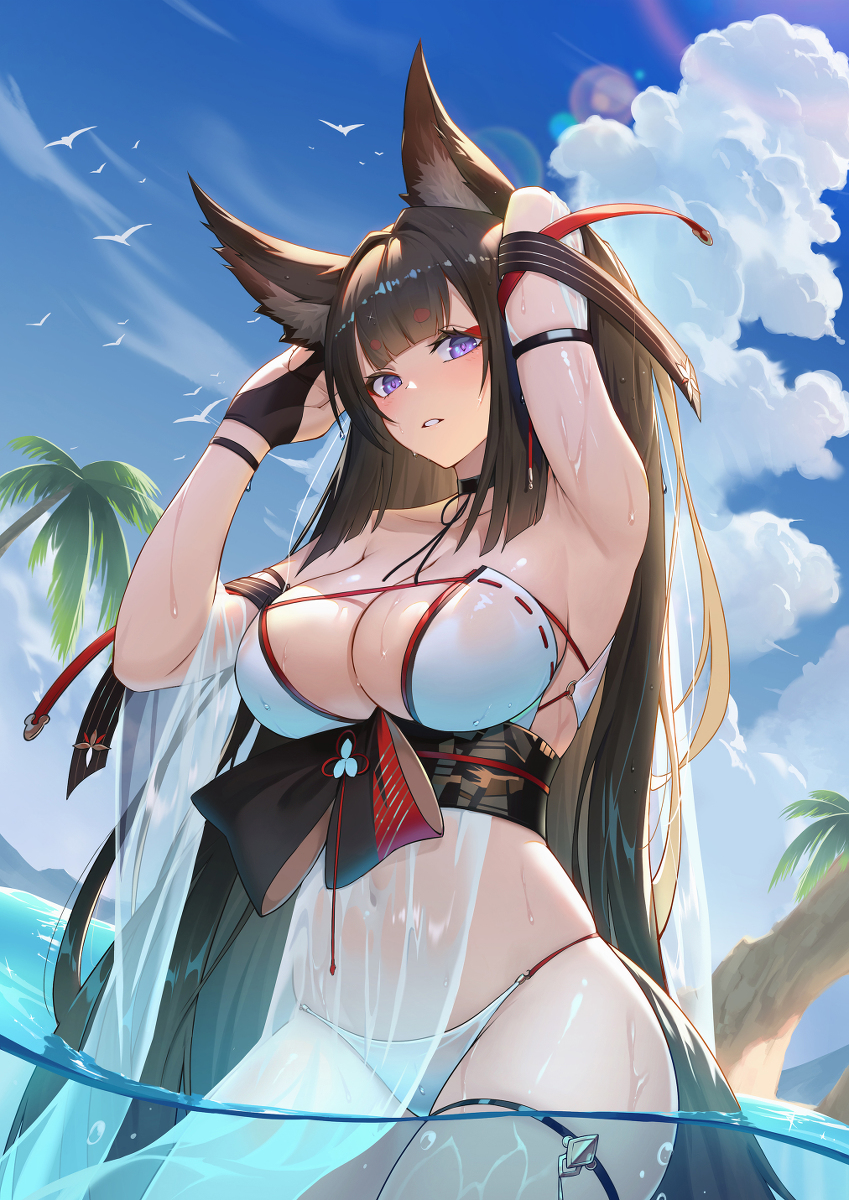 This is a pixiv picture whose title is 天城 走水静莲.