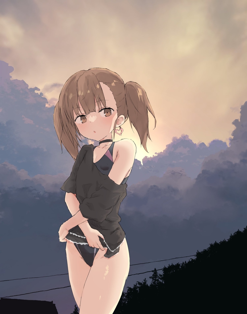 This is a pixiv picture whose title is ⛅.