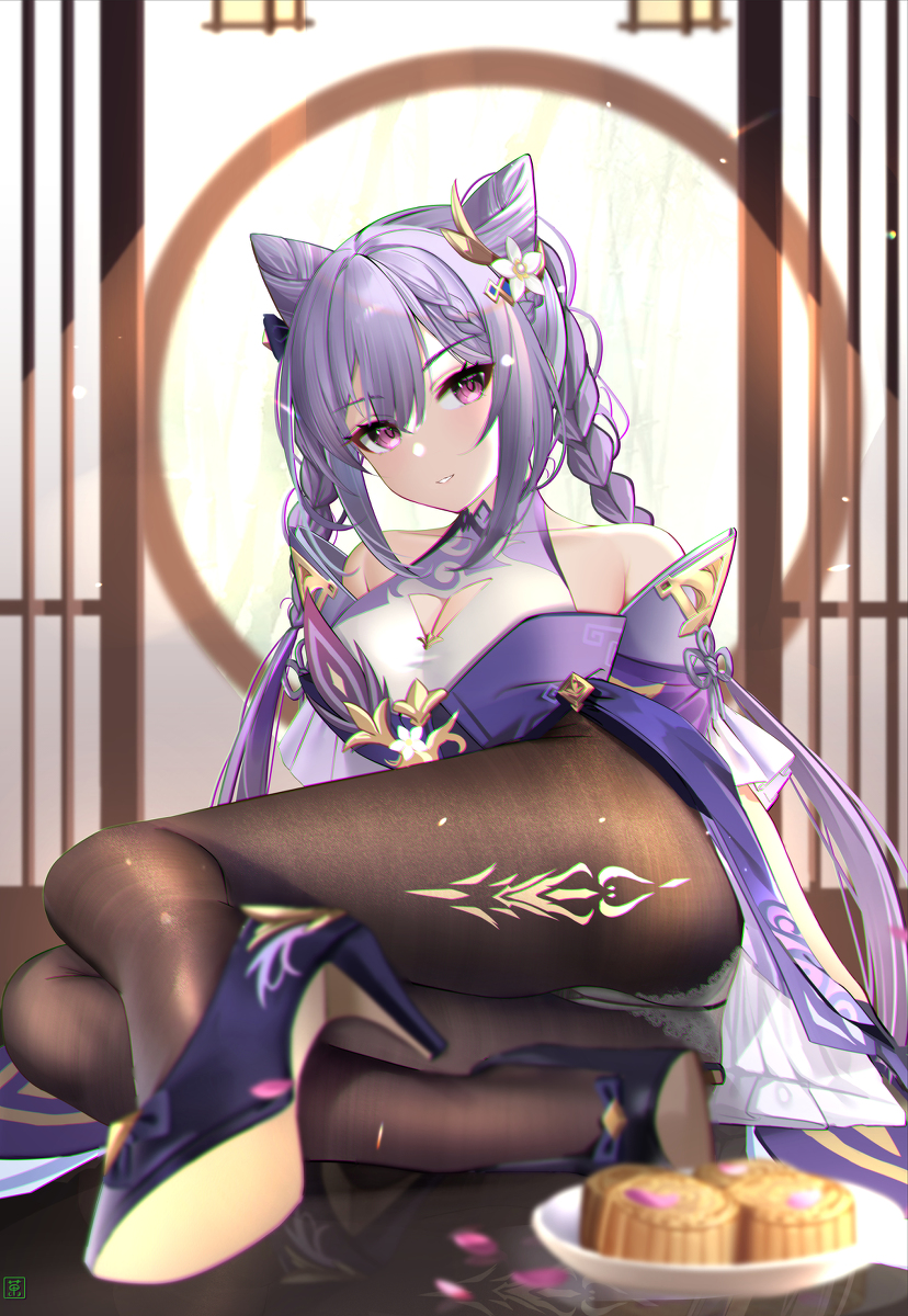 This is a pixiv picture whose title is 刻睛と月逐い祭.