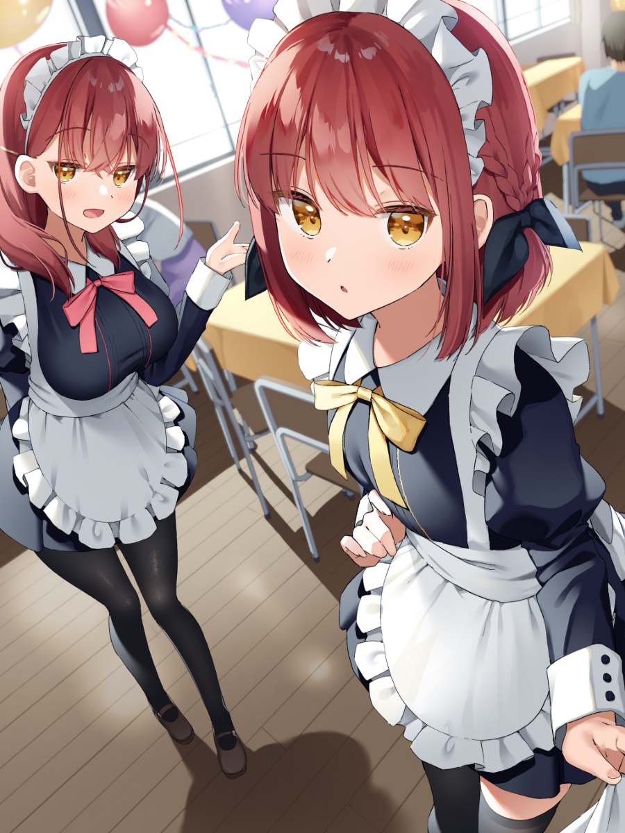 This is a pixiv picture whose title is 文化祭でも後輩の双子に懐かれています.