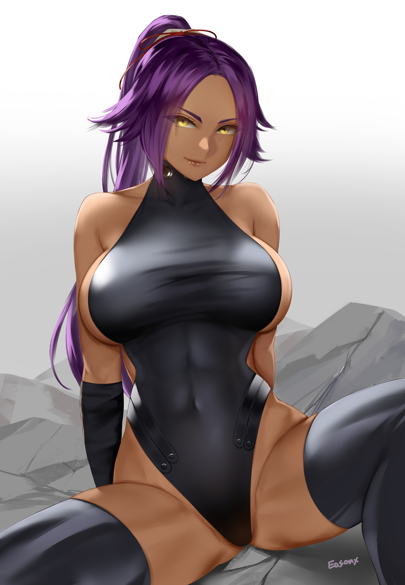 This is a pixiv picture whose title is 四楓院夜一.