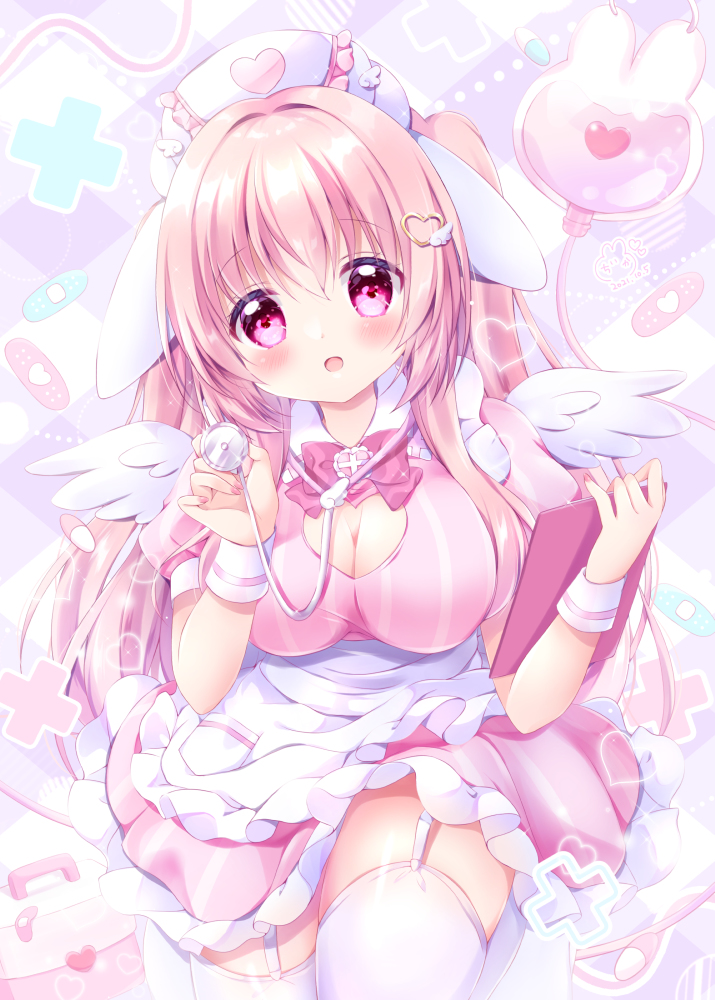 This is a pixiv picture whose title is 『診察しちゃうよ？♡』.