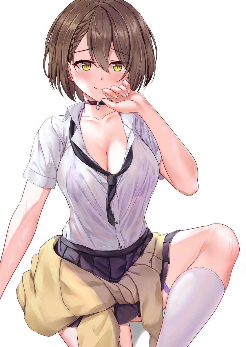 This is a pixiv picture whose title is 巴尔的摩 ボルチモア(通常服&水着).