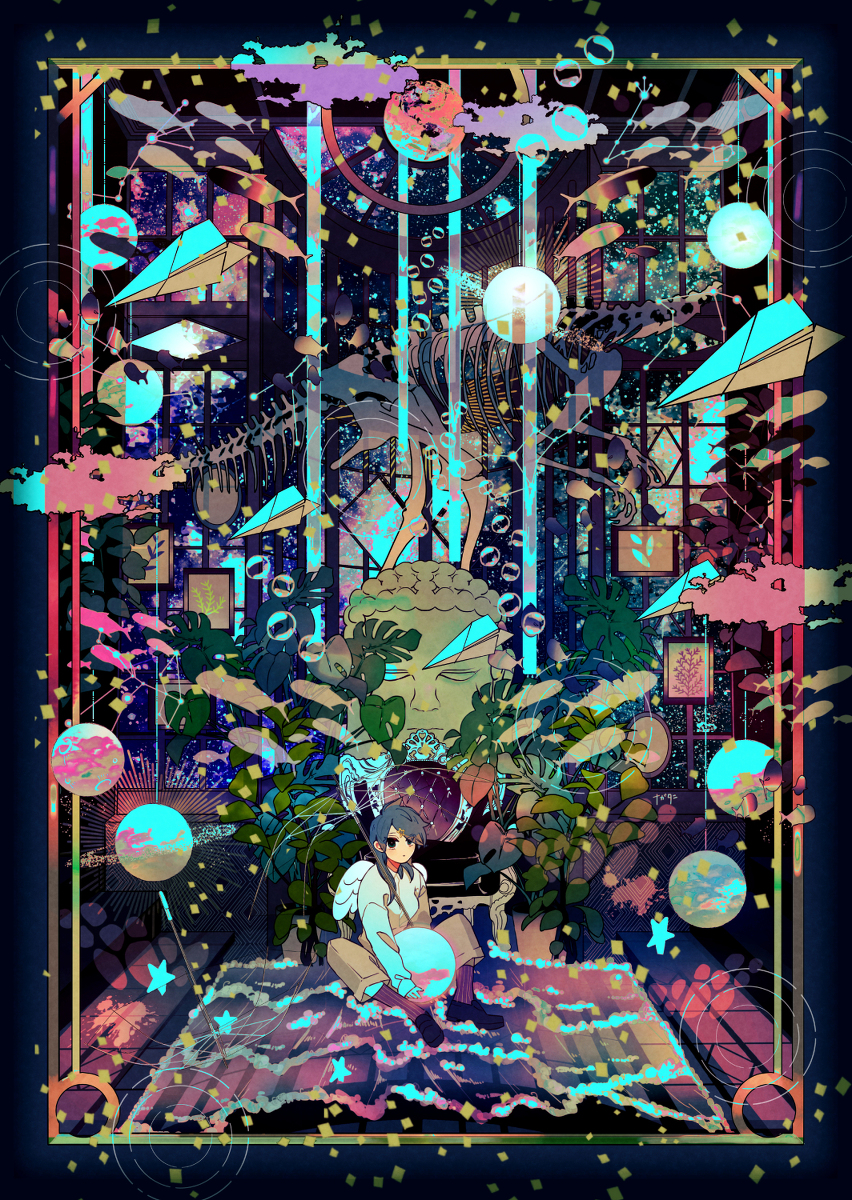 This is a pixiv picture whose title is 青い鳥のゆくえ.