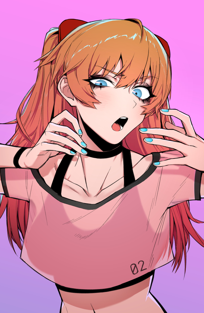 This is a pixiv picture whose title is asuka.