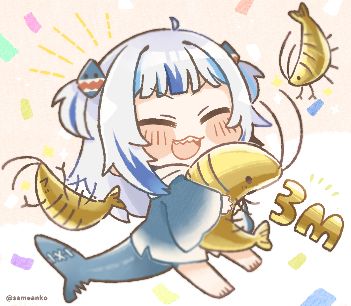 This is a pixiv picture whose title is ＼3M!!!／.