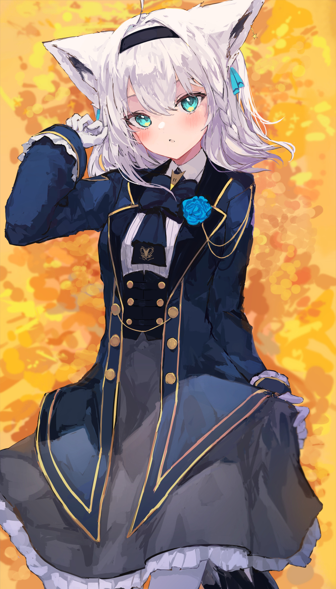 This is a pixiv picture whose title is 新髪型フブキング.