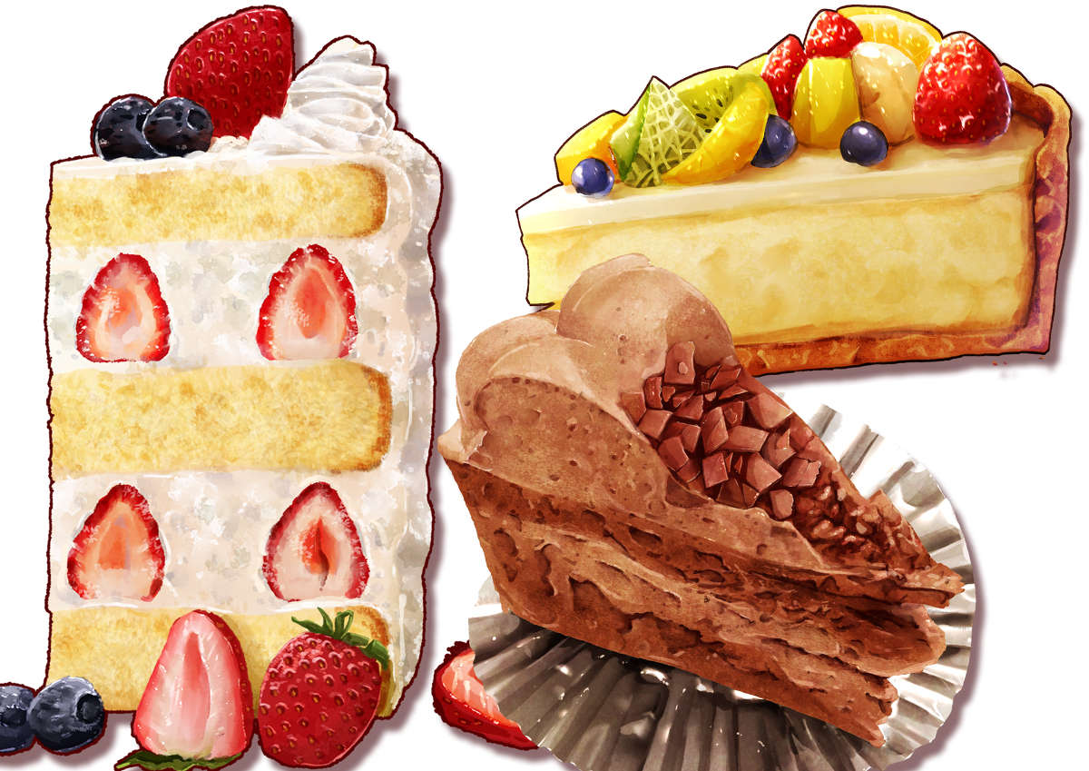 This is a pixiv picture whose title is 最近のケーキ.