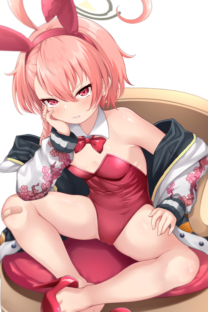 This is a pixiv picture whose title is 美甘ネル(バニーガール).