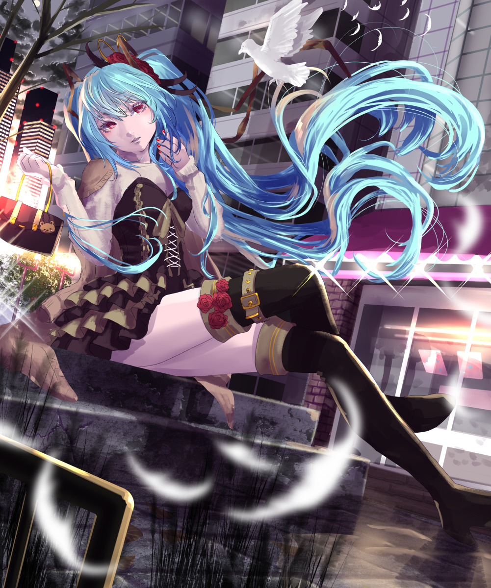 This is a pixiv picture whose title is 初音ミク.