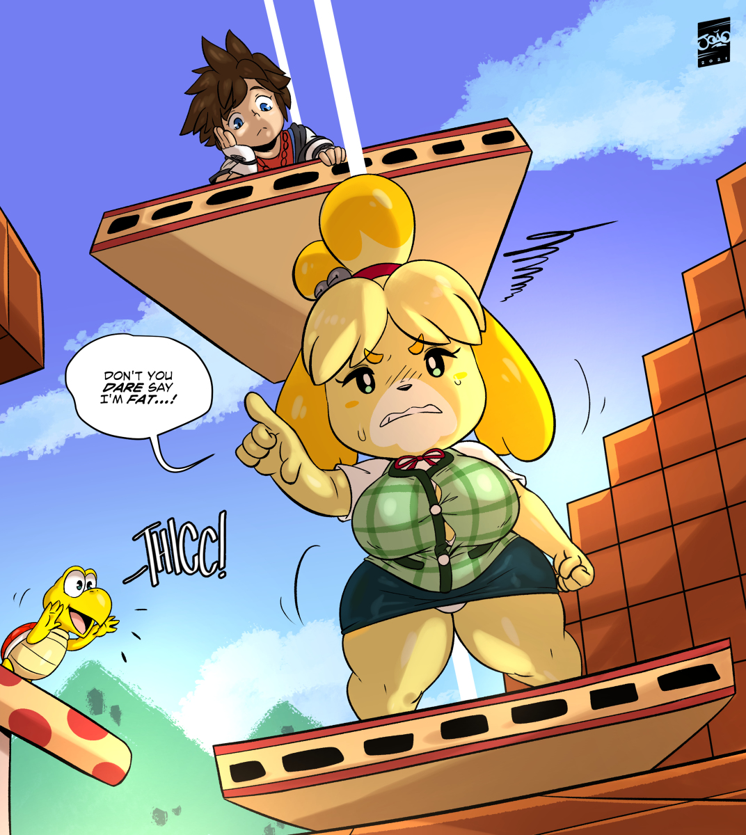 This is a pixiv picture whose title is Isabelle is... + Timelapse.