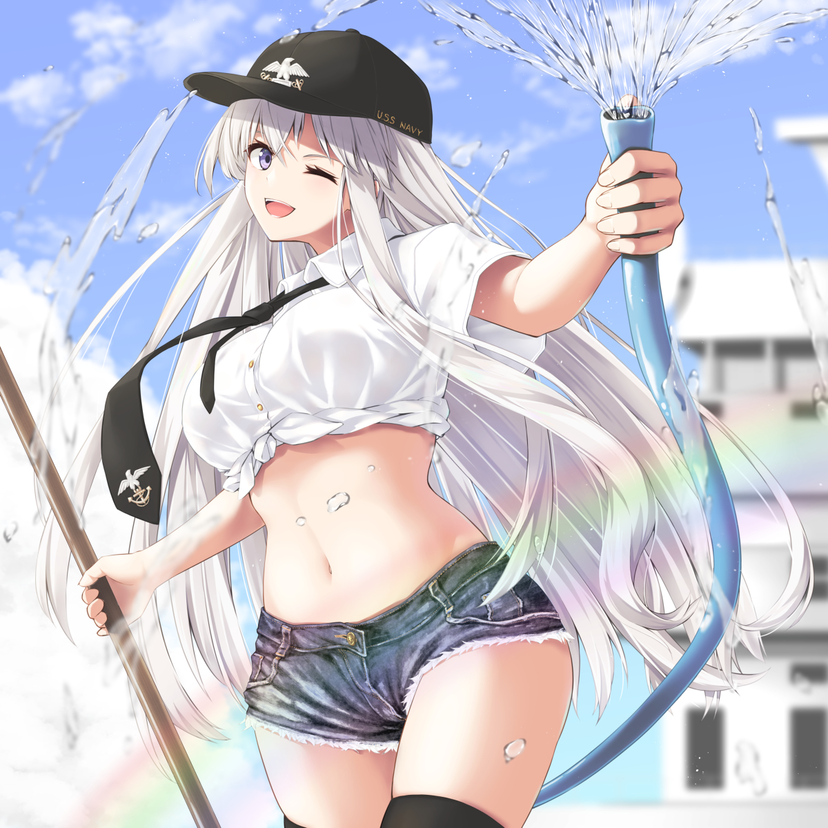 This is a pixiv picture whose title is エンタープライズさん（お掃除）.
