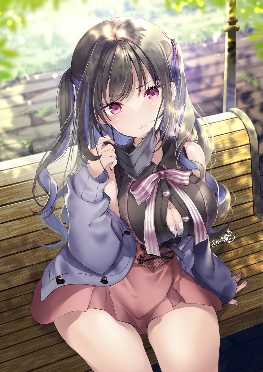 This is a pixiv picture whose title is 『…むぅ～…』.