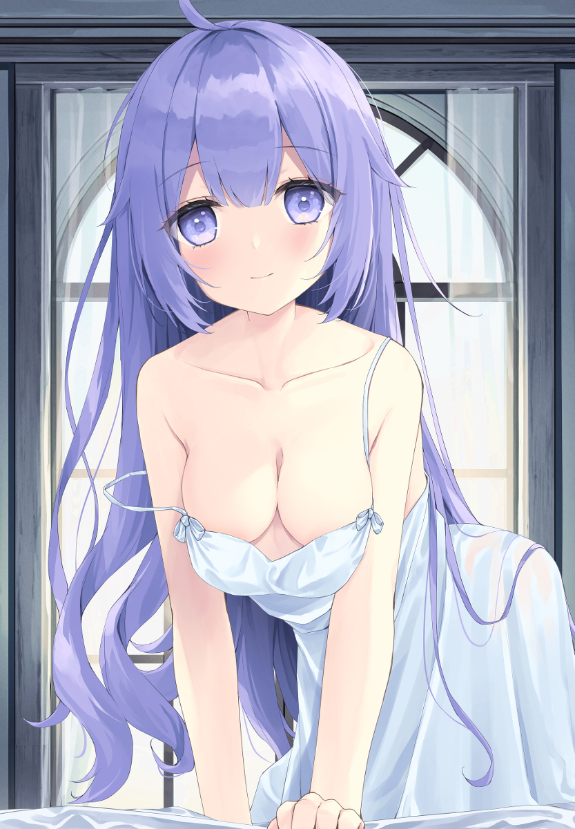 This is a pixiv picture whose title is 「お兄ちゃん、朝だよ……？」.