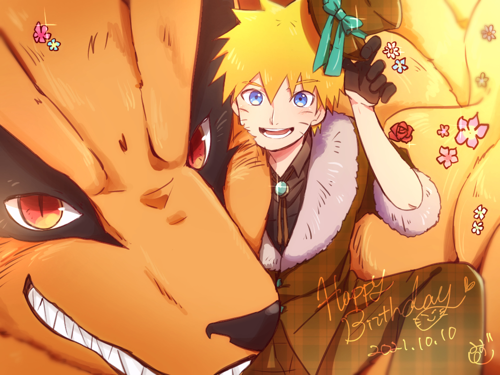 This is a pixiv picture whose title is ナルト！！！おめでとう！！！.
